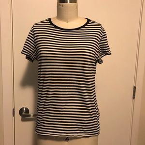 Saint Laurent black and white stripe tee